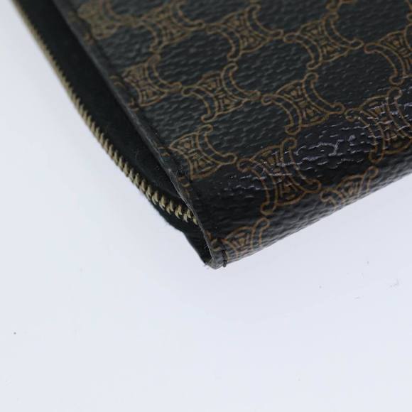 CELINE Macadam Canvas Shoulder Wallet PVC Brown Auth 79811 - Picture 11 of 16